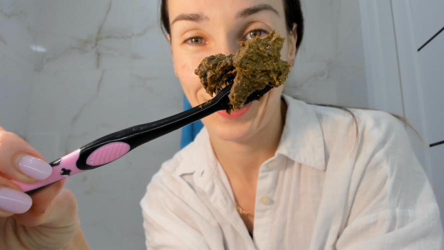 let's brush my teeth with poop paste - FullHD  - With Actress: OksiLove [383 MB] (2025)