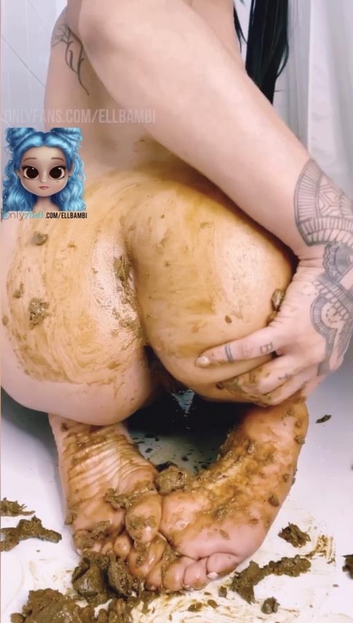 Smearing Over My Ass & Feet P1 - SD  - With Actress: Inked Bambi [258 MB] (2025)